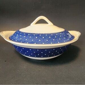 Vegetable Tureen with Lid Ridgway Conway - Conway Blue